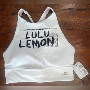 NWT Lululemon Energy High-Neck Longline Bra Ed Curtis, Size 4, B-D Cups